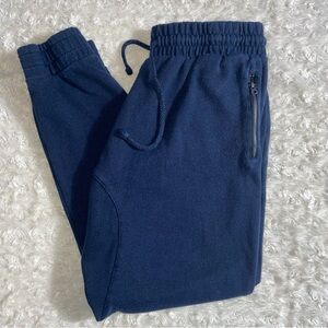 Cotton On All Over Silver Sparkle Navy Zippy Joggers L Large